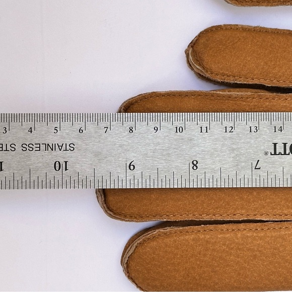 Fownes Brown Suede Gloves with Knitted Cuffs NWT - Picture 11 of 16